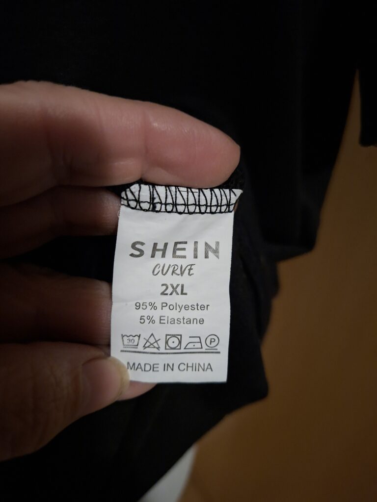 Zwart T-Shirt Absolutely Not Print Shein Curve Maat 2XL