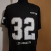 Zwart Sport T-Shirt Houston Los Angeles 32 Ster Maat 2XL