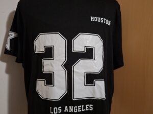 Zwart Sport T-Shirt Houston Los Angeles 32 Ster Maat 2XL