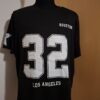 Zwart Sport T-Shirt Houston Los Angeles 32 Ster Maat 2XL