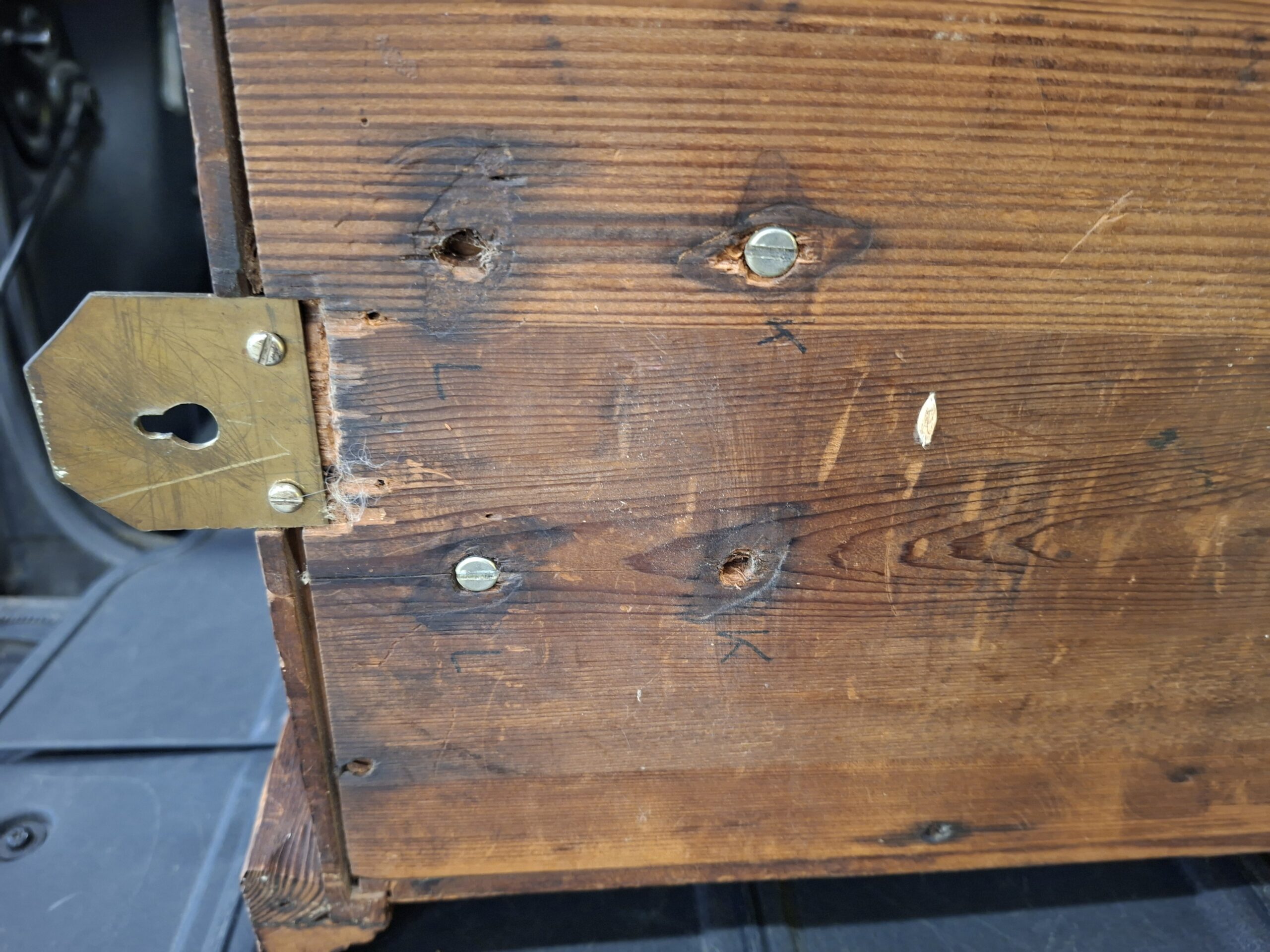 Antieke Wandklok Slinger Mechanisch Uurwerk Werkt Naar Behoren - Afbeelding 2