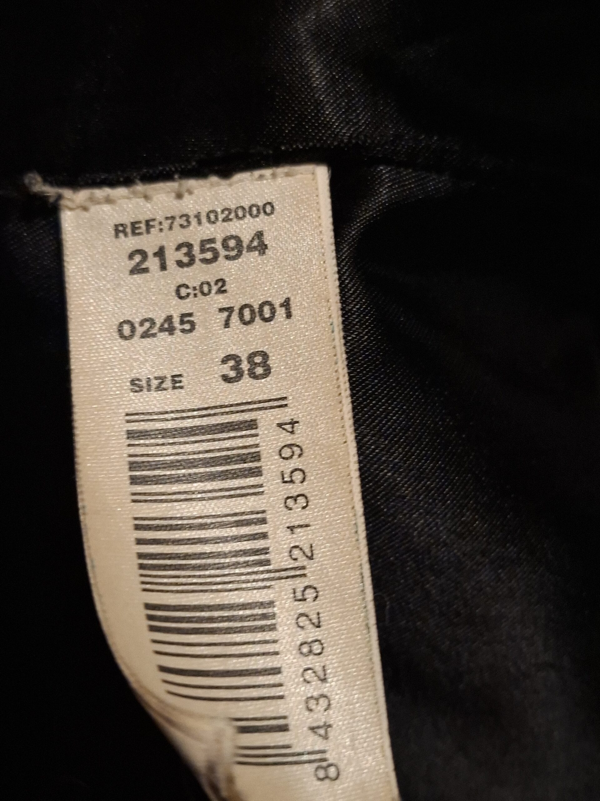 20251210_222158_001 Zwarte Leren Blazer MNG Genuine Leather Echt Schapenleer Maat 38