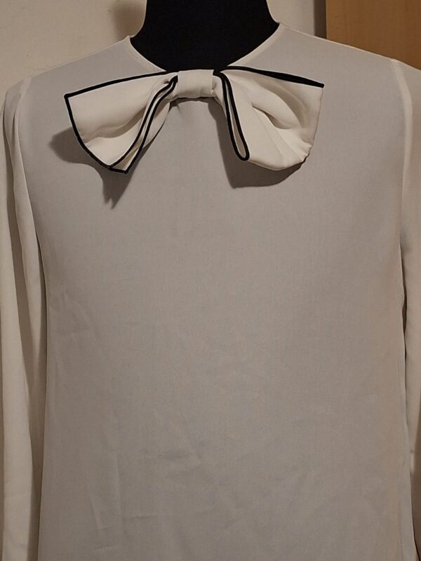 Crème Blouse Nara Camicie Strik Lange Mouwen Maat 44