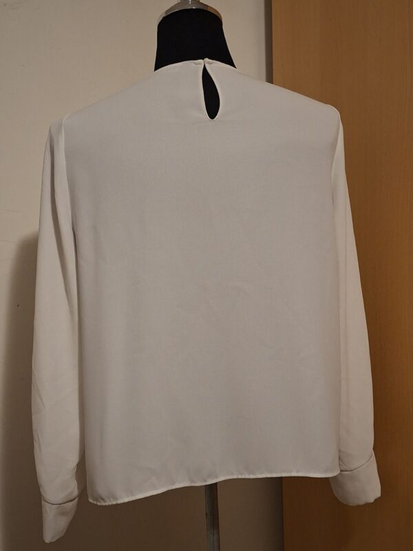 Crème Blouse Nara Camicie Strik Lange Mouwen Maat 44