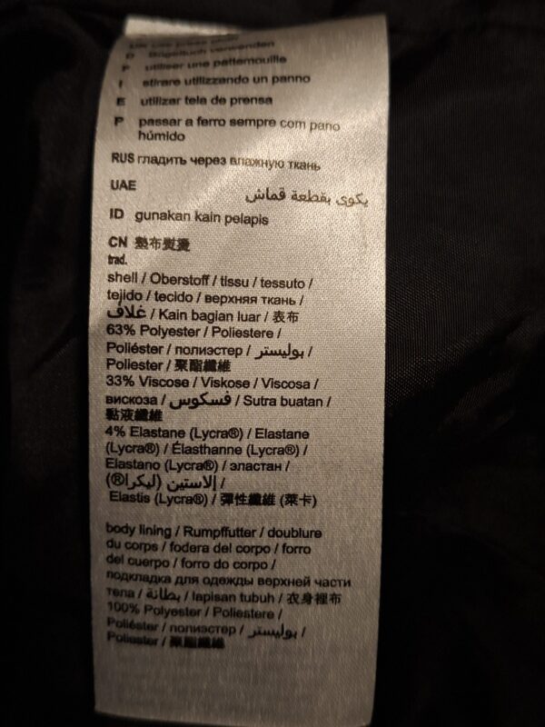 20251210_222956 Zwarte Blazer Esprit Ritsdetails Sjaalrevers Maat 40