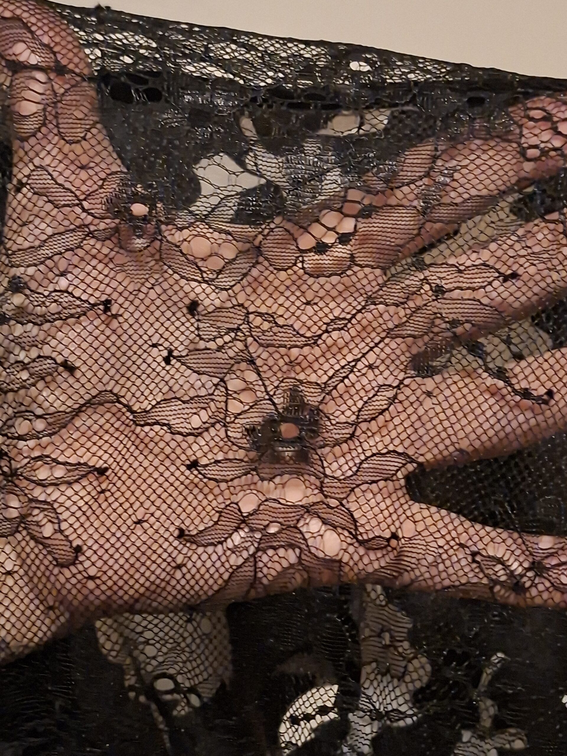 Zwart-Wit Mini Jurkje Pepe Jeans Koeienprint Kant Achterzijde Maat M - Afbeelding 5