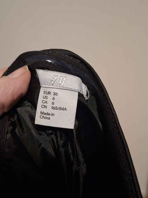 Zwarte Strapless Jurk H&M Gelaagde Rok Feestelijk Maat 36