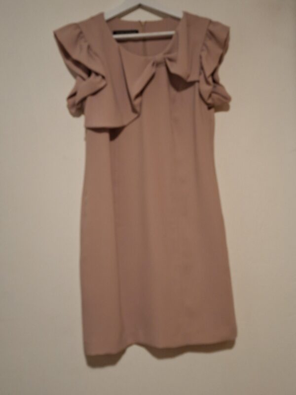 20251210_224723 Oudroze Jurk Antony Scarano Italia Ruches Elegant Maat 36