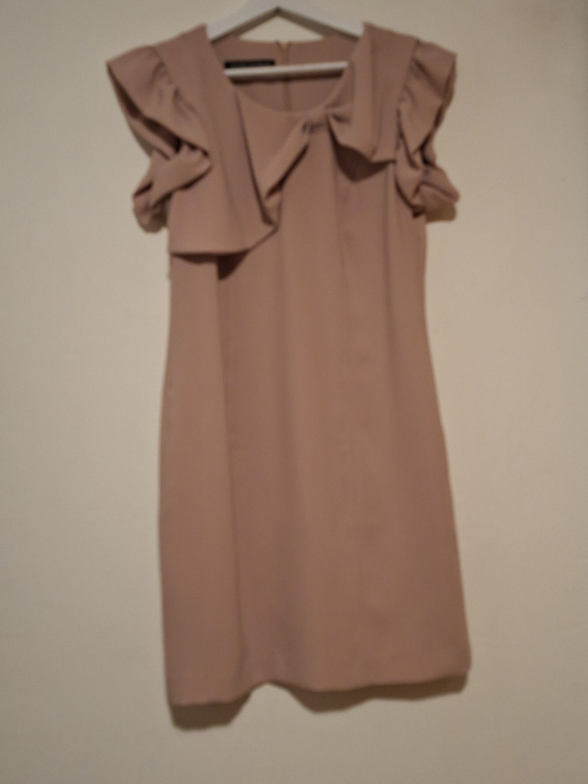 Oudroze Jurk Antony Scarano Italia Ruches Elegant Maat 36