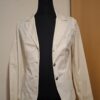 20251210_225057 Witte Blazer 16 Anni Made in Italy Katoen Strikdetail Maat 40