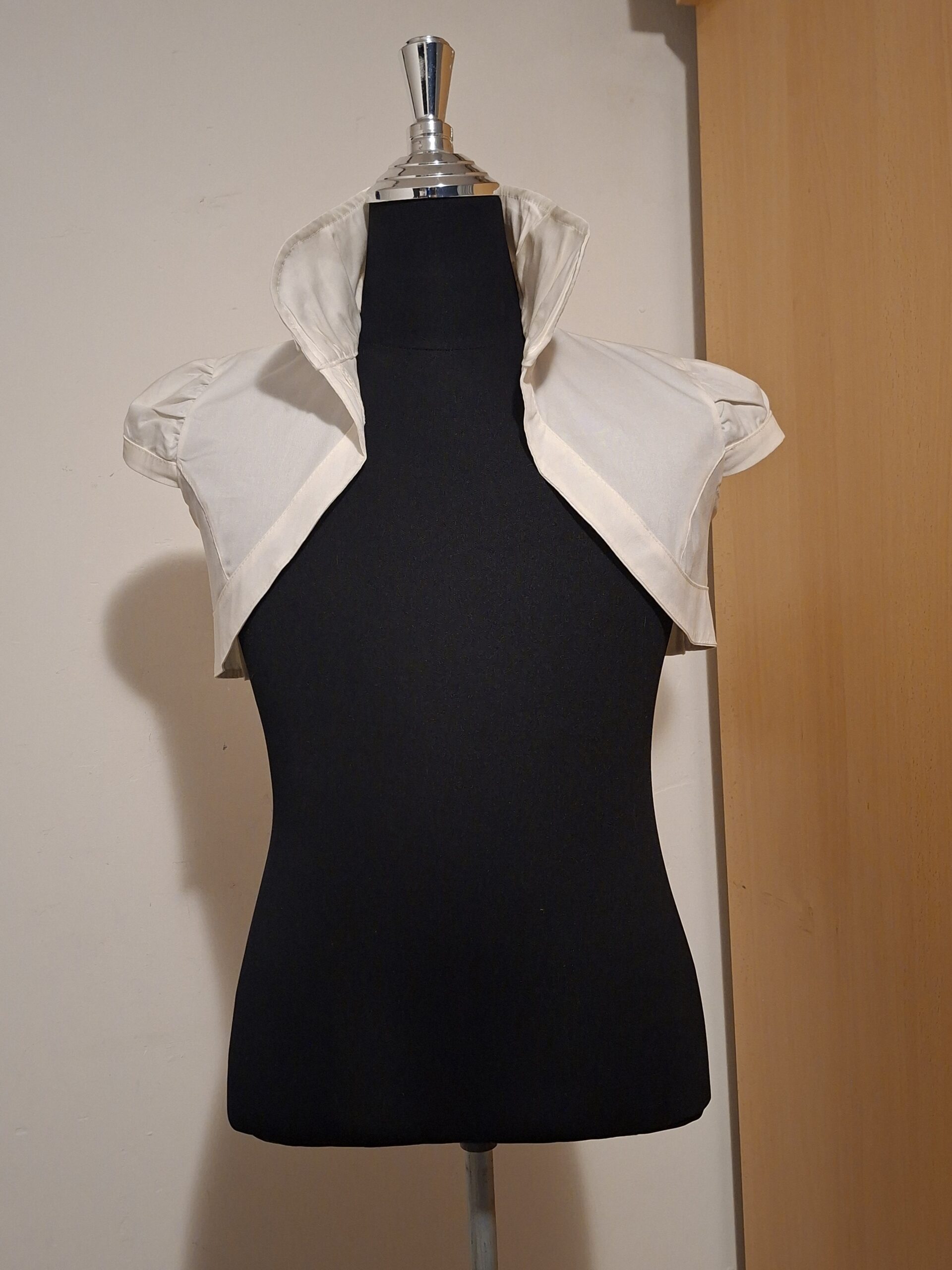 Wit Bolero Jasje met Kraag Elegant Katoen Maat M