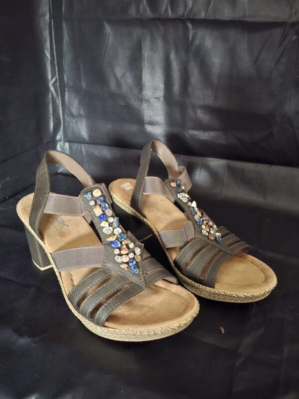 Sandalen Bruin Kralen Rieker Antistress Maat 39