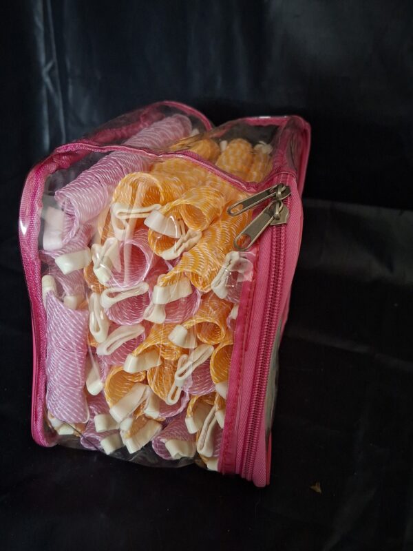 20251219_112303 KunStyle Haarkrullers Set in Roze Tasje Nooit Gebruikt