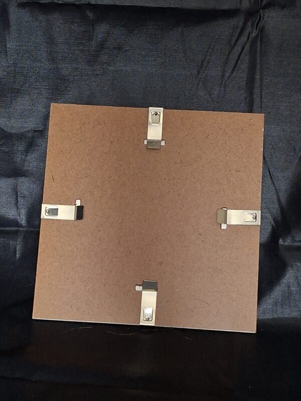 Vierkante Fotolijst 20x20cm Crème Passepartout Gouden Randje