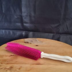 Rubber Huisdierenborstel Roze voor Haren Verwijderen Meubels Tapijt
