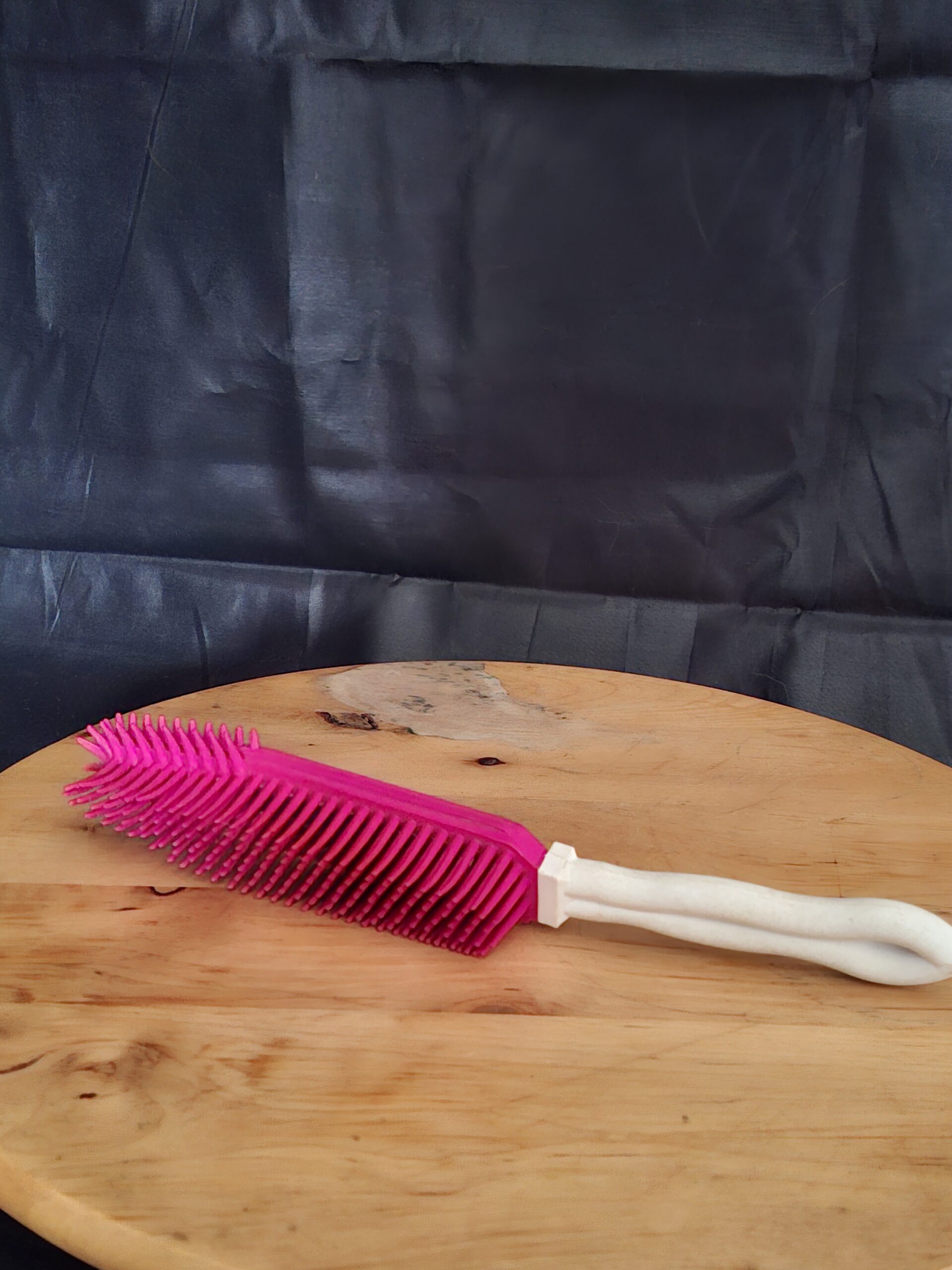 Rubber Huisdierenborstel Roze voor Haren Verwijderen Meubels Tapijt