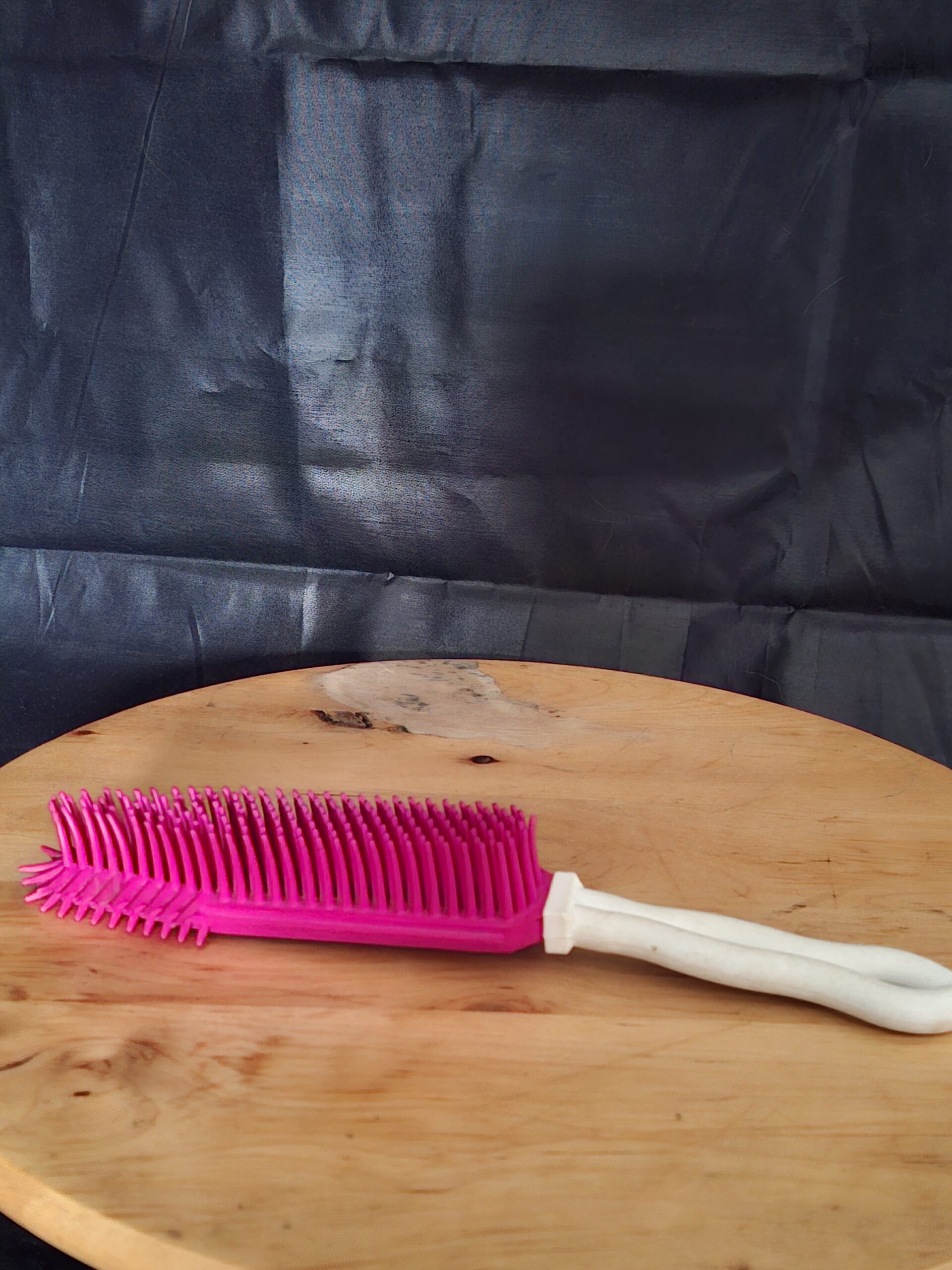 Rubber Huisdierenborstel Roze voor Haren Verwijderen Meubels Tapijt - Afbeelding 2