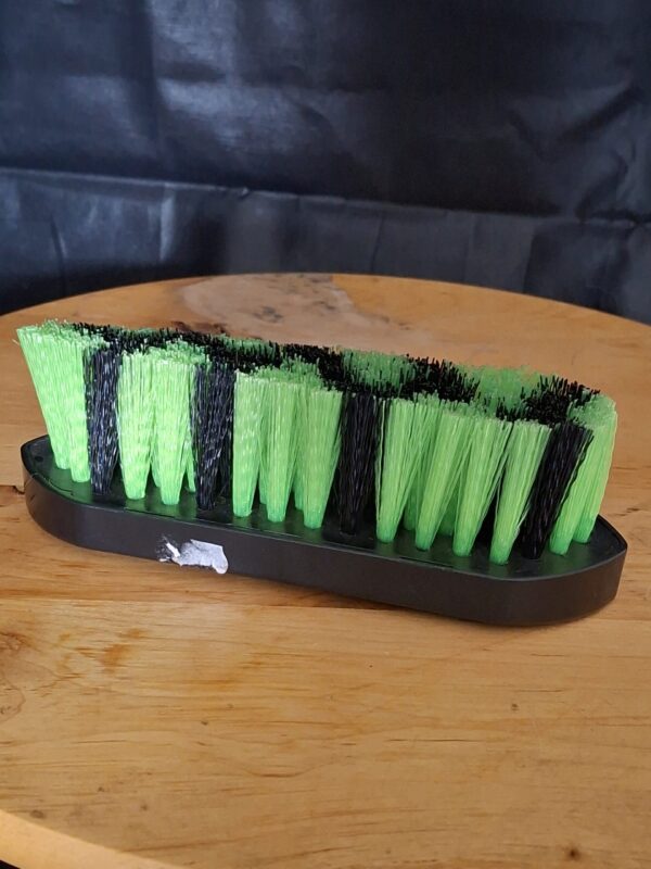 20251219_113153 Paardenborstel Groen-Zwart met Strassteentjes voor Verzorging