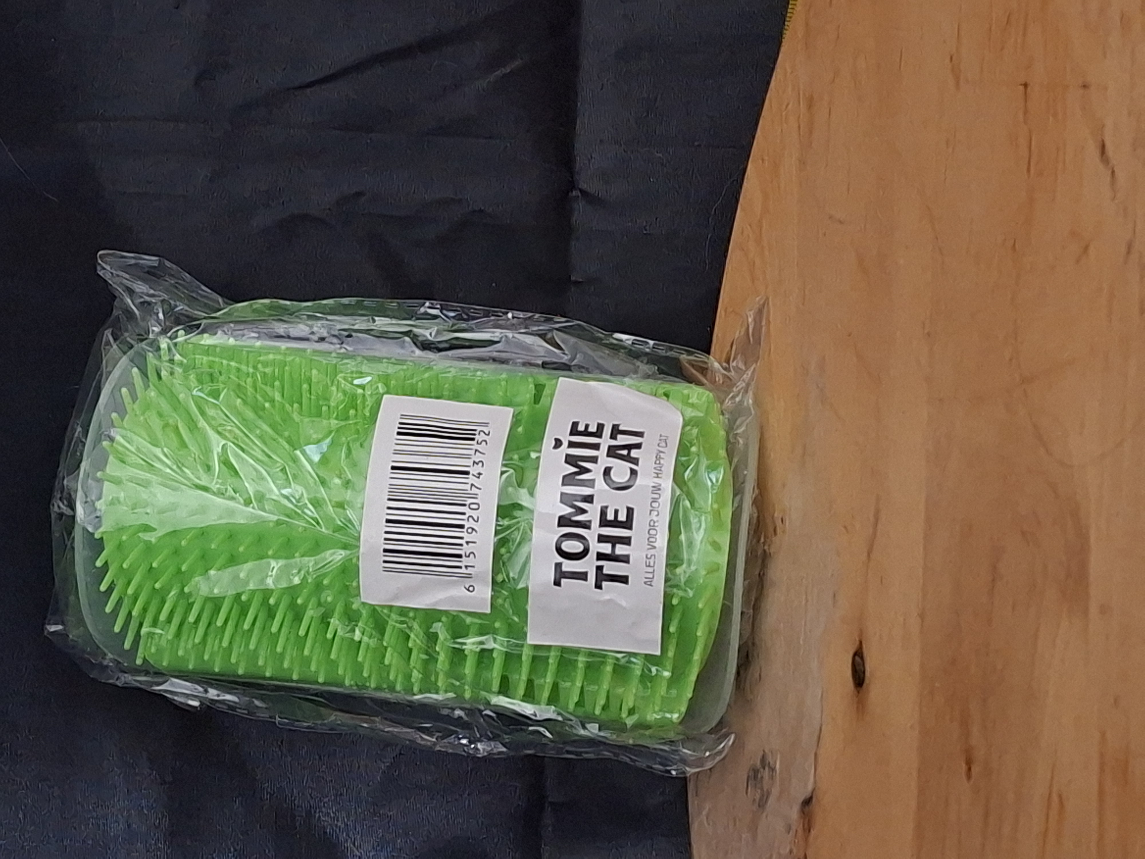 Katten Hoekborstel Tommie The Cat Groen voor Zelfmassage