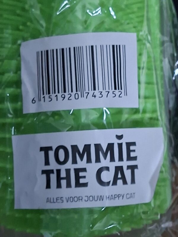 Katten Hoekborstel Tommie The Cat Groen voor Zelfmassage