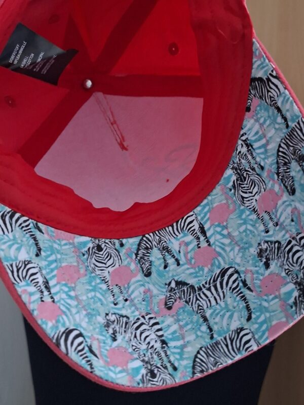 Stoere Baseball Cap Roze Flamingo Print Steeds 100% Katoen