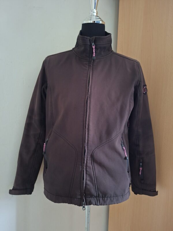 20251219_114252 Stoere Softshell Jas TCM Tchibo Bruin-Roze Maat L