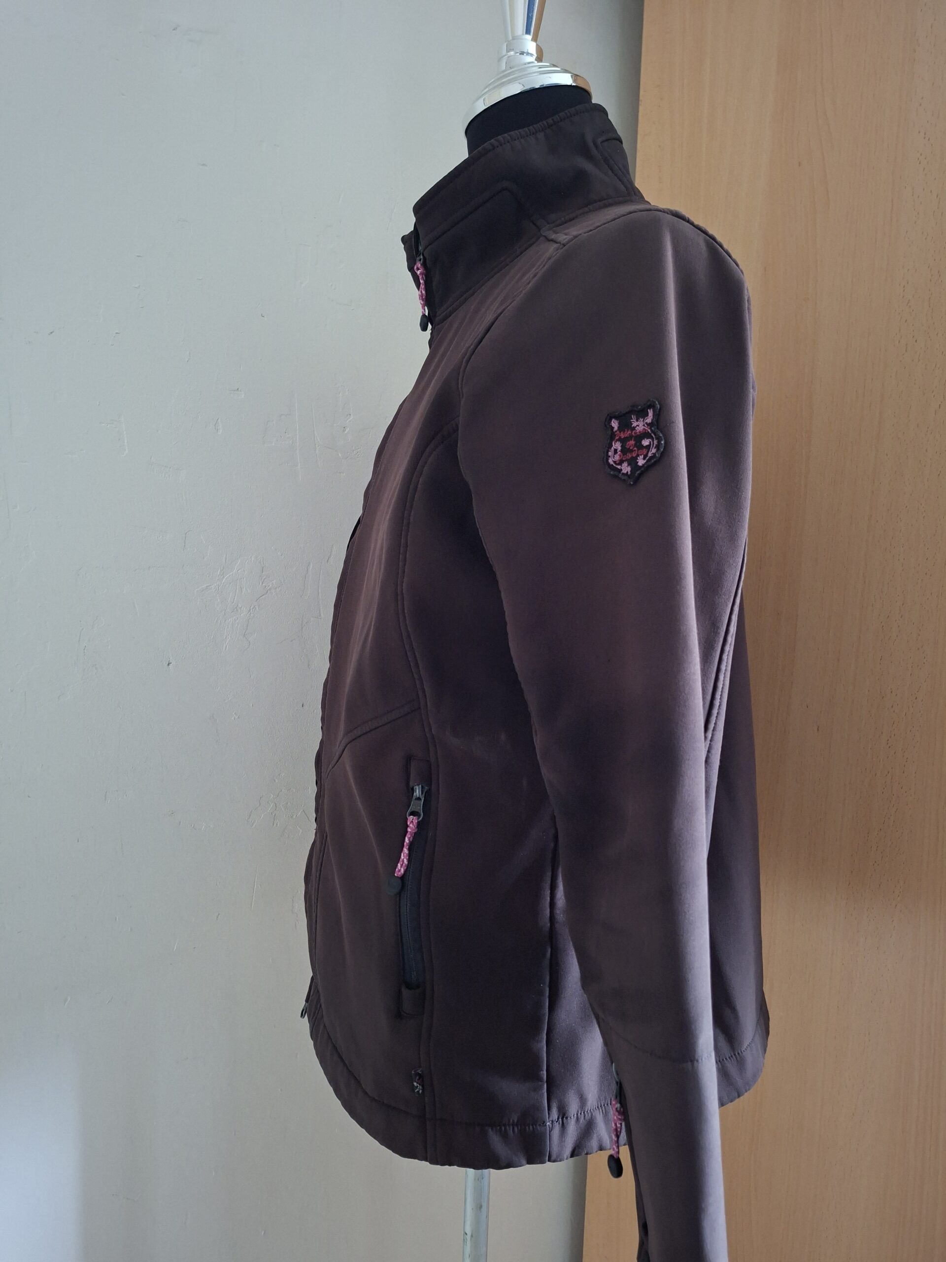 Stoere Softshell Jas TCM Tchibo Bruin-Roze Maat L - Afbeelding 4