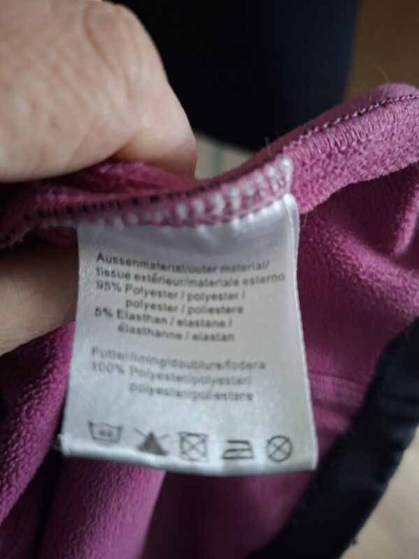 20251219_114416 Stoere Softshell Jas TCM Tchibo Bruin-Roze Maat L