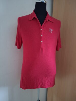 Rood Poloshirt BPC Selection Bonprix High-Low Model Maat 44/46