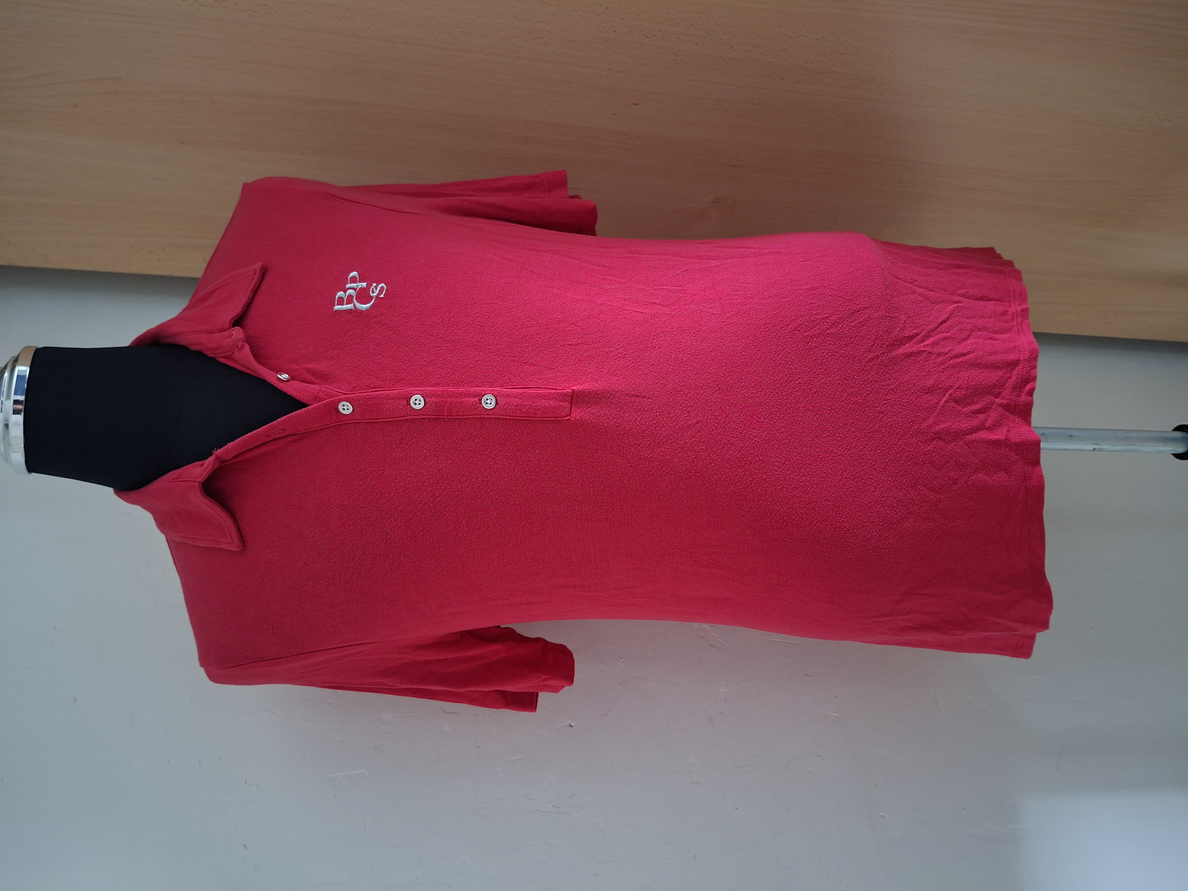 Rood Poloshirt BPC Selection Bonprix High-Low Model Maat 44/46