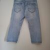 Lichtblauwe Capri Jeans Jewelly met Knoopsluiting Maat 40