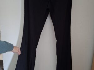 Zwarte Flared Broek Flashlights met Split Maat 40