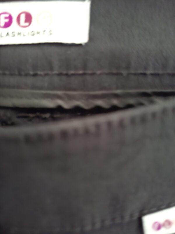 Zwarte Broek FLG Flashlights Skinny Stretch Maat 38