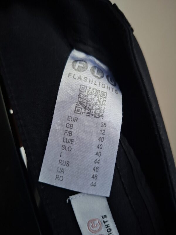 Zwarte Broek FLG Flashlights Skinny Stretch Maat 38