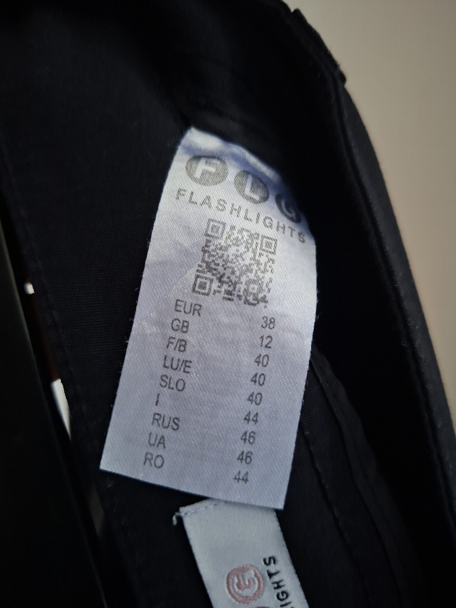 Zwarte Broek FLG Flashlights Skinny Stretch Maat 38 - Afbeelding 2