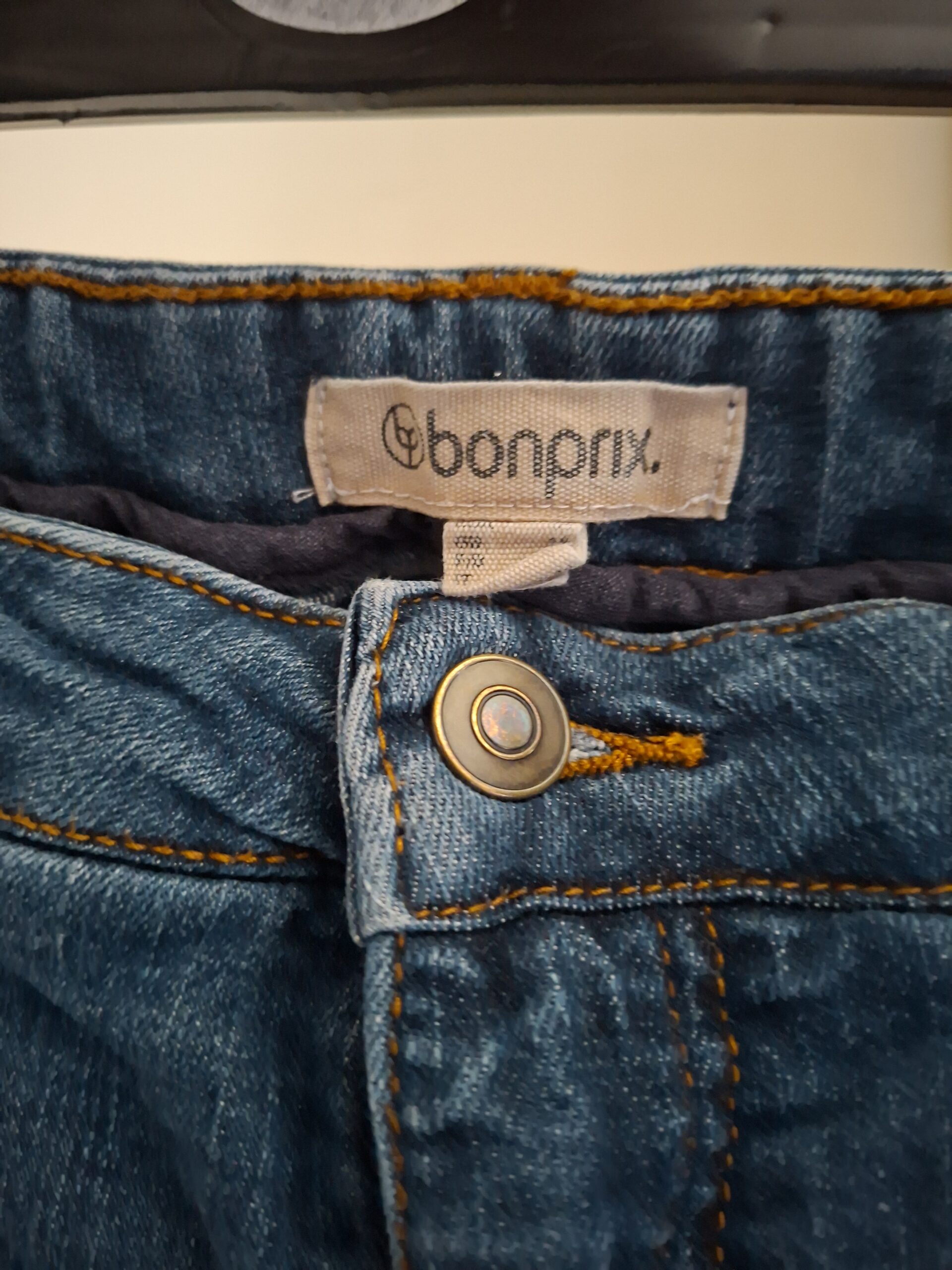 Blauwe Spijkerbroek Bonprix Bootcut Lichte Wassing Maat 46 - Afbeelding 2