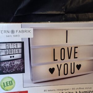 Lightbox Cinema LED Lichtbak Stern Fabrik 30x22cm met 85 Tekens