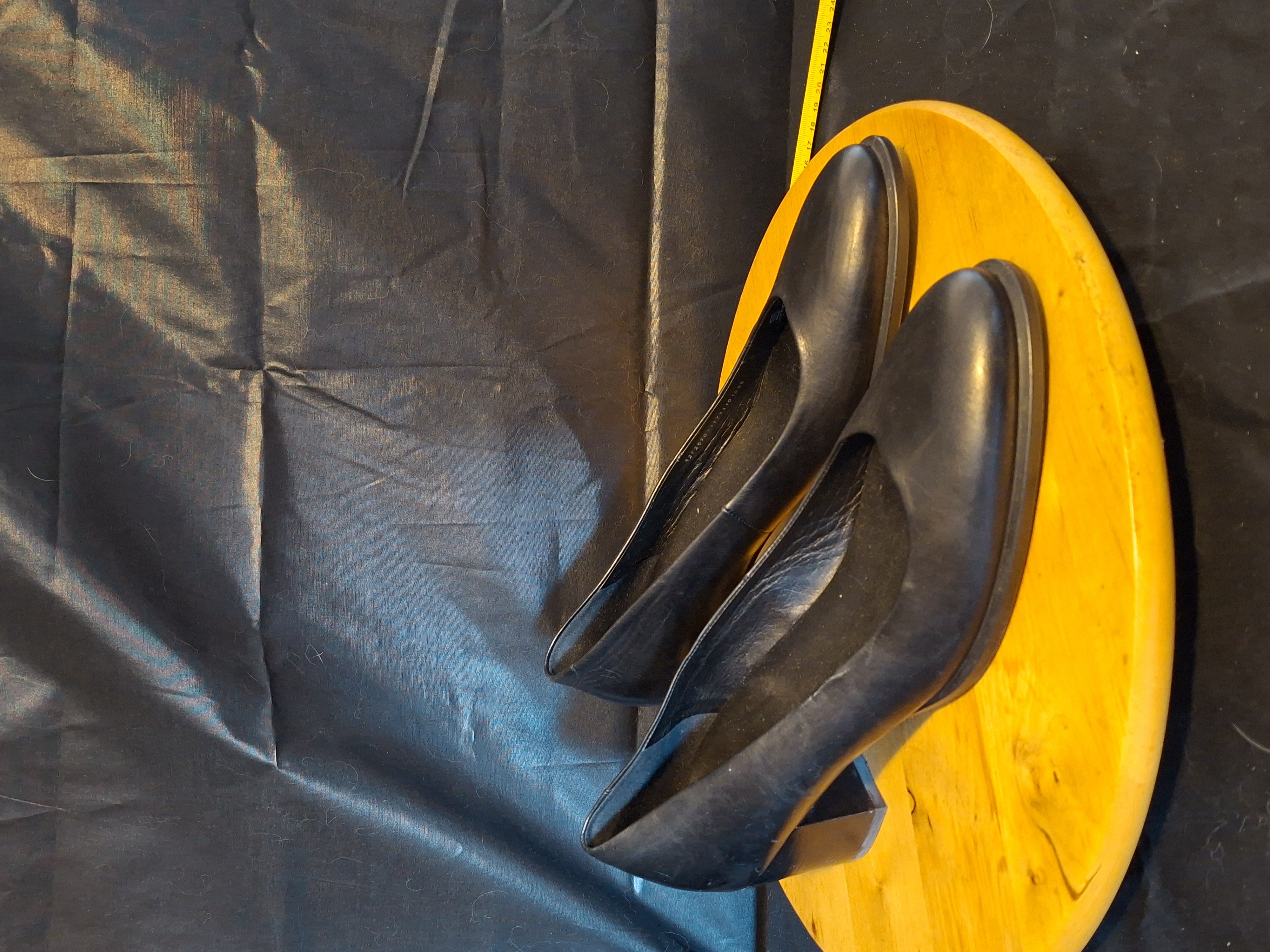 Pumps Zwart Leer Ecco Blokhak Maat 42