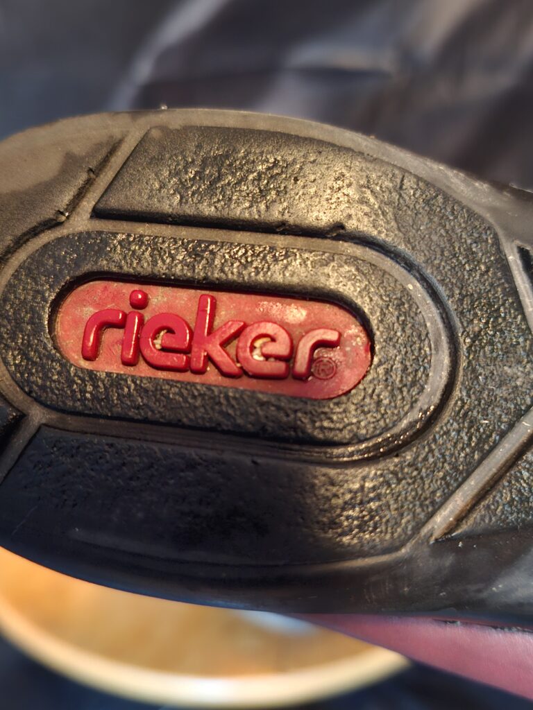 20251226_150706 Enkellaarzen Rieker Rood Bruin Leer Maat 42 Dames