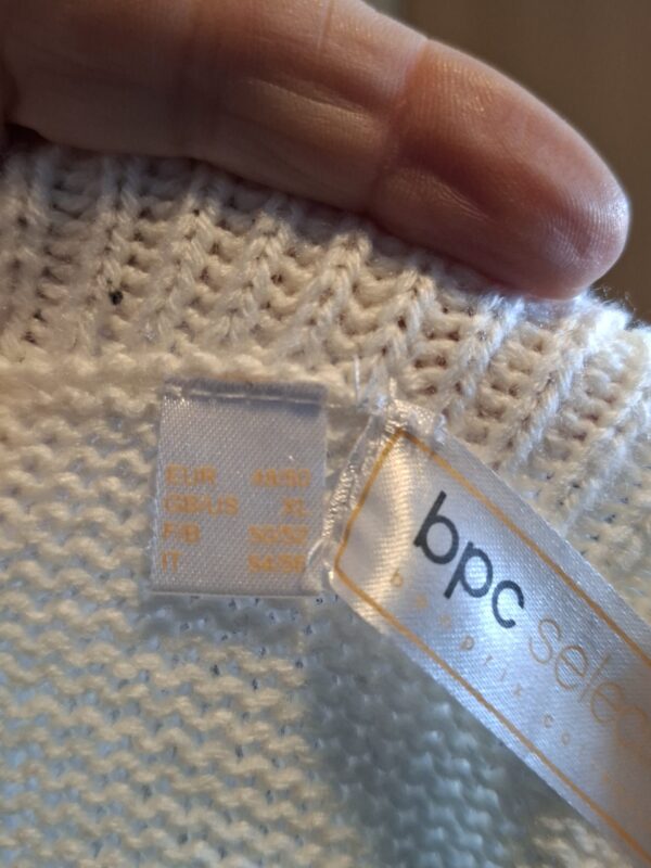 Trui Gestreept BPC Selection Gouden Glitter Accent Maat 48/50