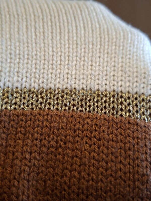 Trui Gestreept BPC Selection Gouden Glitter Accent Maat 48/50