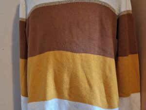 Trui Gestreept BPC Selection Gouden Glitter Accent Maat 48/50