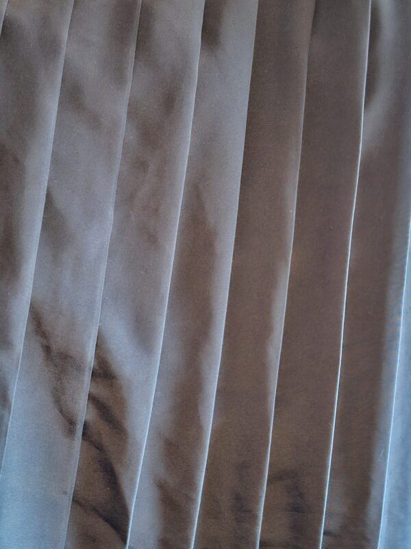 20251226_151437 Lange Rok Blauw Plissé Elastische Taille Maat 44/46