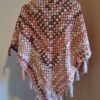 Omslagdoek Gehaakte Shawl Multicolor met Franjes Handgemaakt