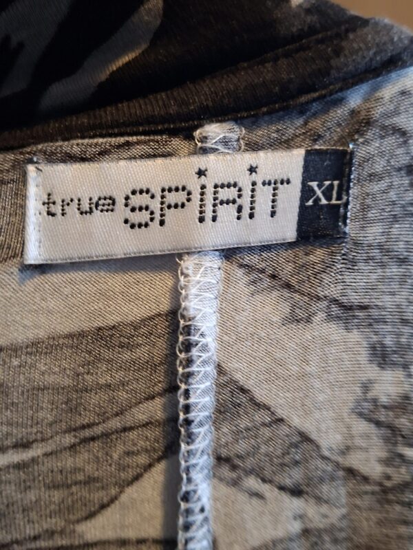 Stoere kimono vest van True Spirit met zebraprint Maat XL