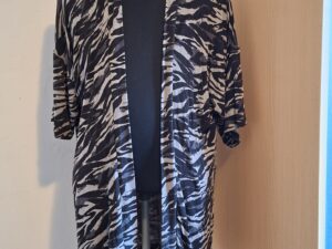 Stoere kimono vest van True Spirit met zebraprint Maat XL