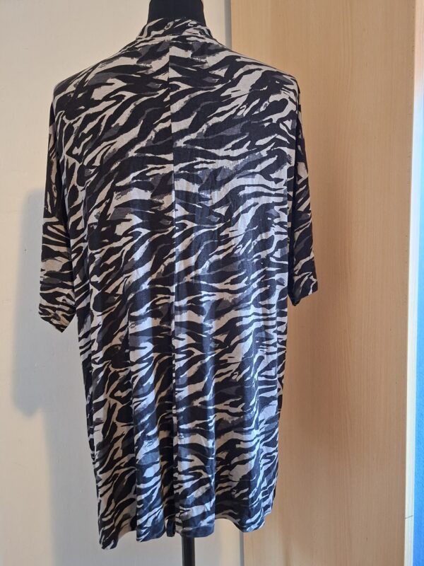 Stoere kimono vest van True Spirit met zebraprint Maat XL