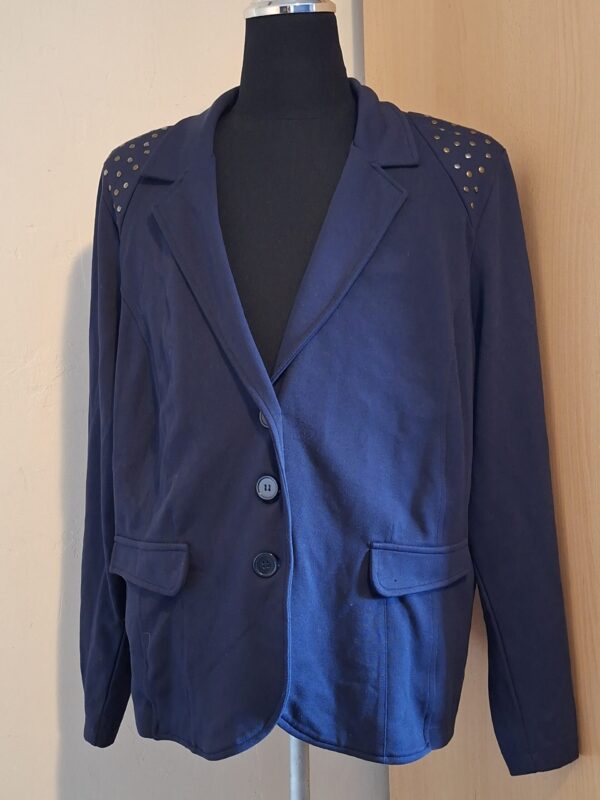 Blazer Blauw Studs MS Mode Maat 46