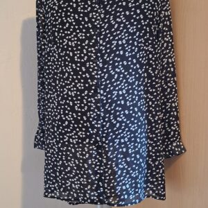 Blouse Zwart Hartjesprint Shein Curve Maat 0XL