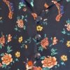 Tuniek Blouse Zwart Bloemenprint Edgar Vos Boutique Maat 44/46